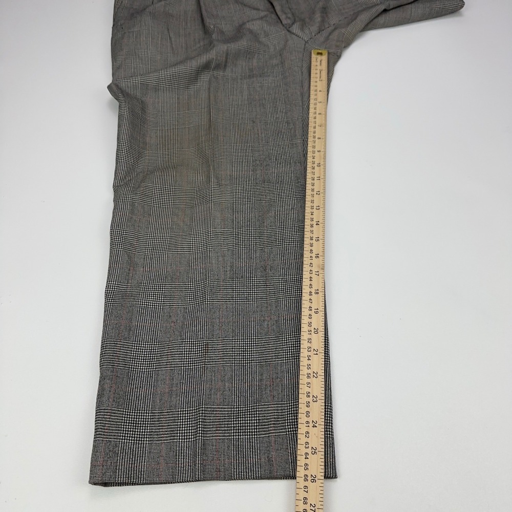 Sterling & Hunt Premier Edition Mens Grey Glen Plaid Worsted Wool Suit - Picture 9 of 16
